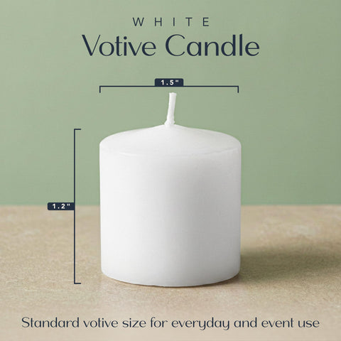 Royal Imports close-up of a single votive candle showing smooth finish
