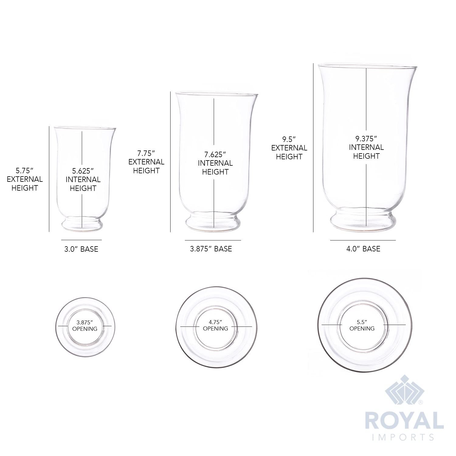 royal imports weighted base detail demonstrating stability and steady placement
