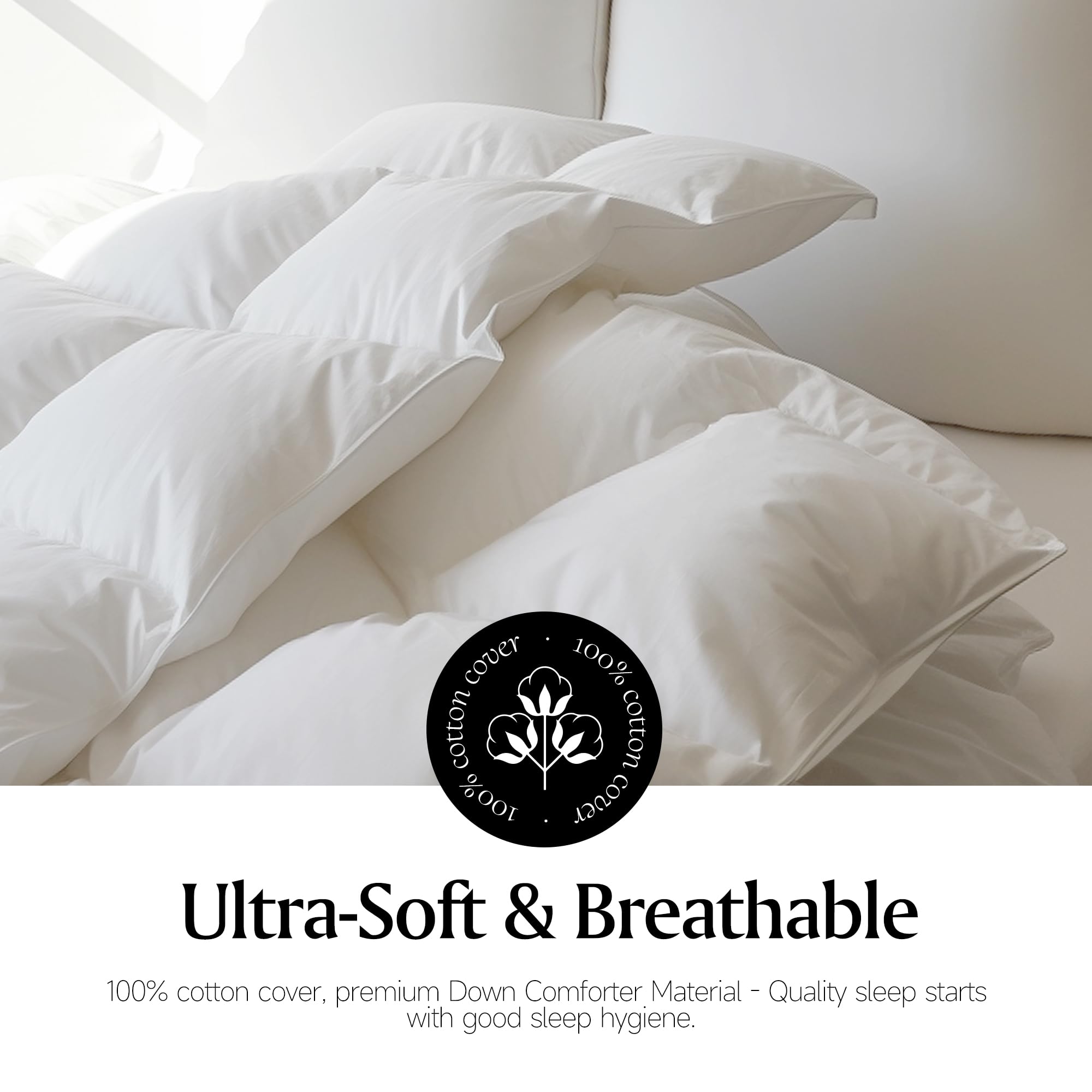 Royal Luxe interior corner loop close-up for secure duvet cover attachment