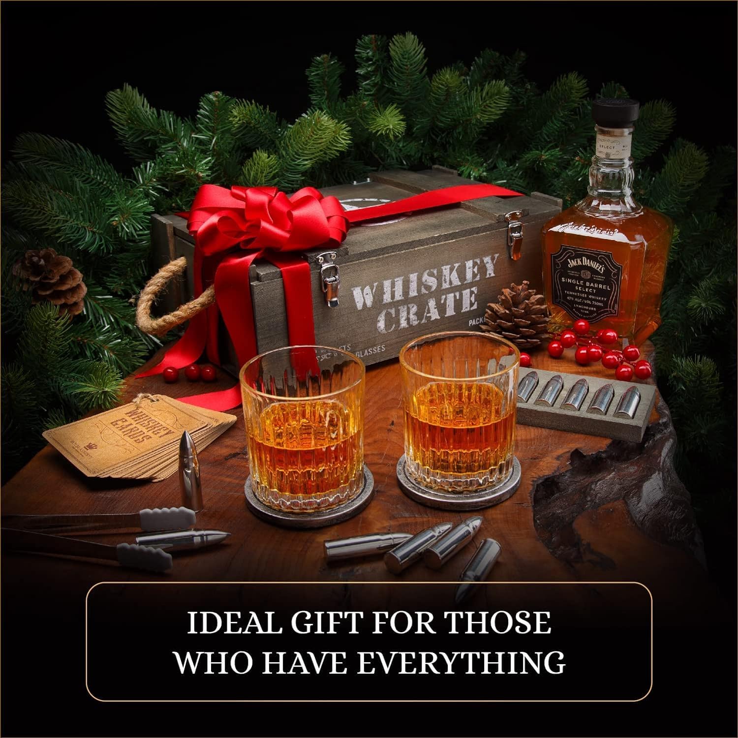 Royal Reserve stones in use in glass keeping whiskey chilled without dilution