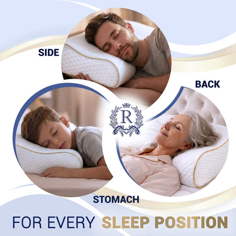 Royal Therapy supporting a back sleeper to maintain neutral spine position
