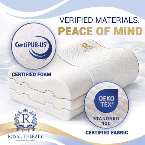 Royal Therapy close-up of memory foam texture highlighting slow-rebound durability