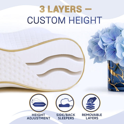 Royal Therapy cover zipper and OEKO-TEX tag highlighting easy-care hygiene