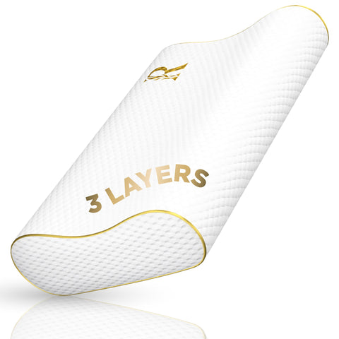 Royal Therapy front packaging showing pillow and certifications for trusted support
