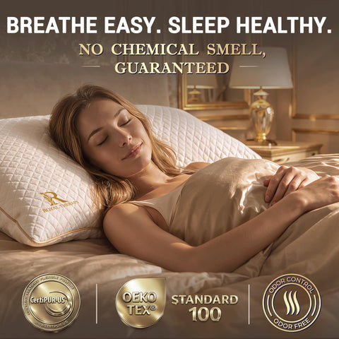 Royal Therapy bedside setup demonstrating use for restful, supported sleep