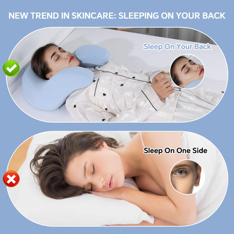 ROYALAY pillow paired with an elevated wedge for recovery-friendly back positioning