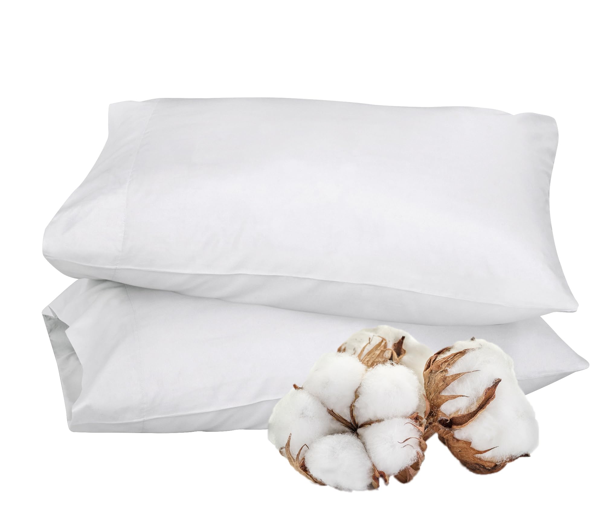 Royale Linens pillowcases in laundry setting, easy-care and machine washable