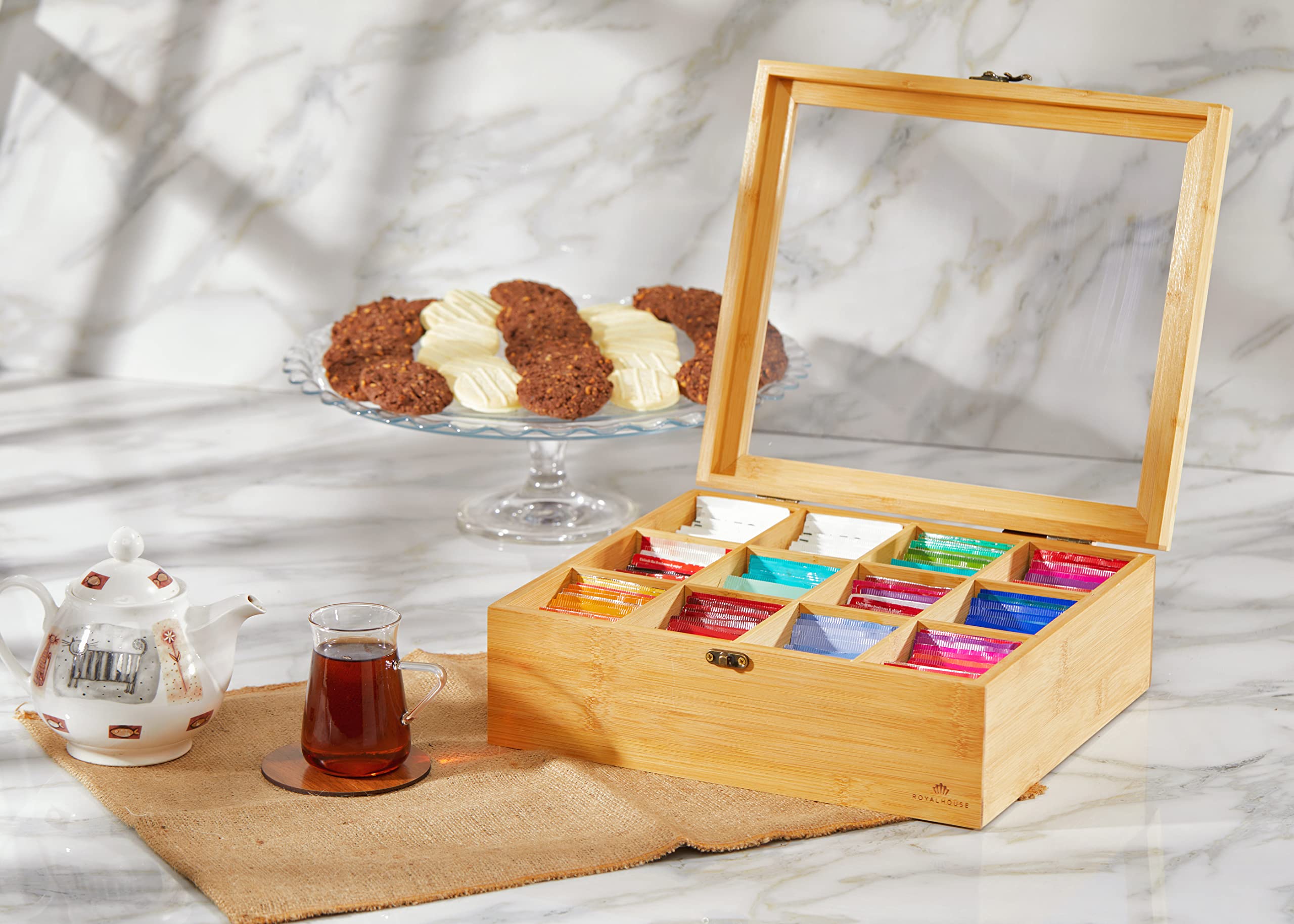 RoyalHouse organizer filled with mixed items showing multi-use convenience