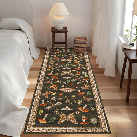 ROYHOME detailed TPE backing image showing grip to prevent slipping on floors