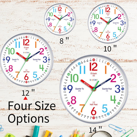 Roymnie close-up of minute numbers and long minute hand for precise learning