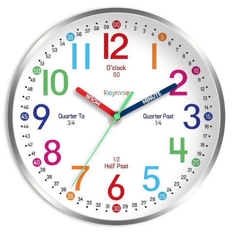 Roymnie front view colorful face showing clear hour colors and readable numbers