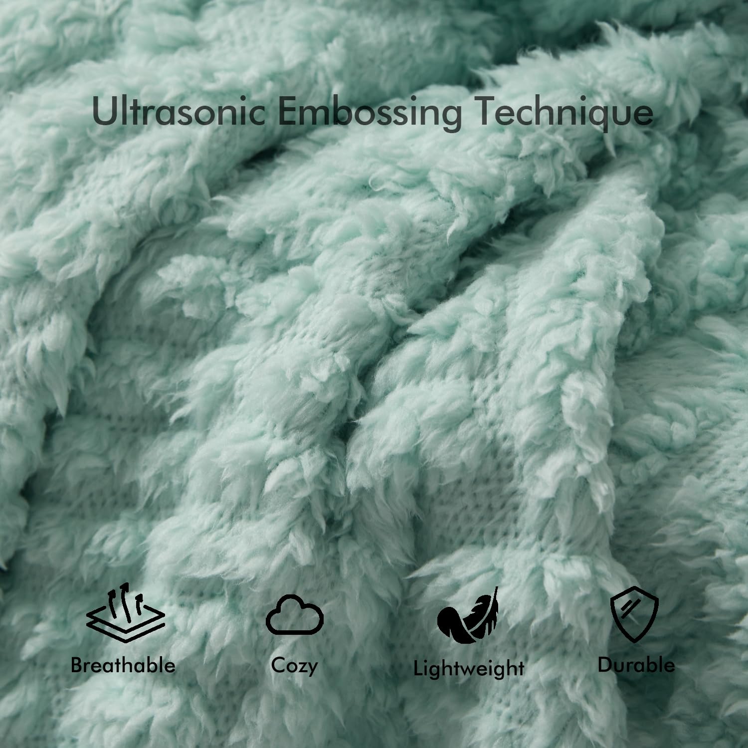 Royoliving close-up of soft microfiber texture highlighting plush feel and durability