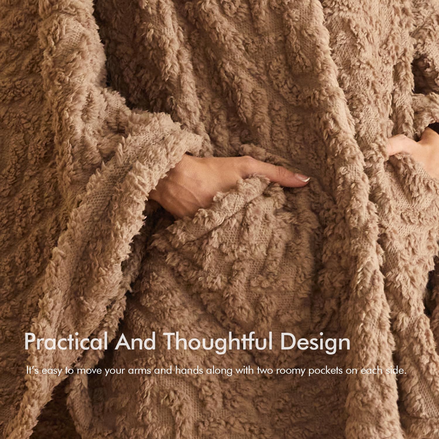 Royoliving close-up of microfiber texture highlighting plush comfort benefit
