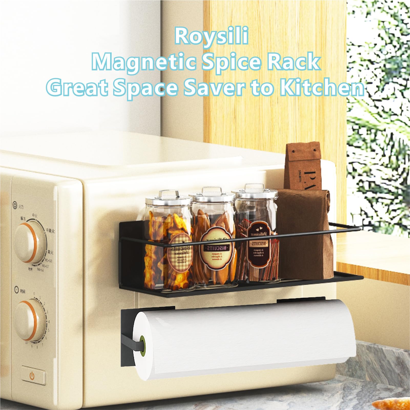 Roysili shelf powder-coated finish detail, resists rust and wipes clean