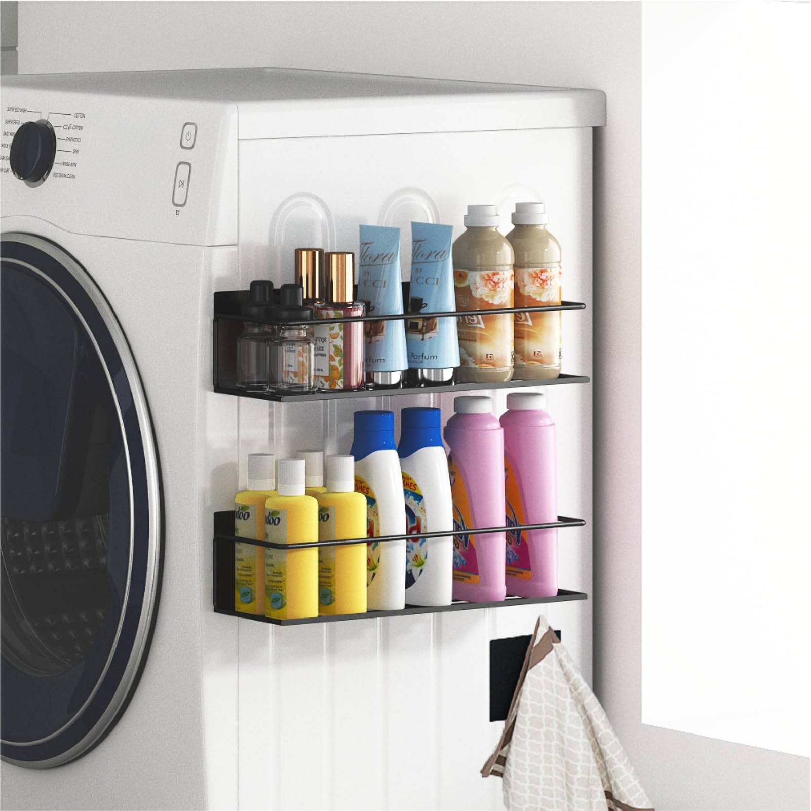 Roysili shelf scale next to spice jars, shows real dimensions and capacity