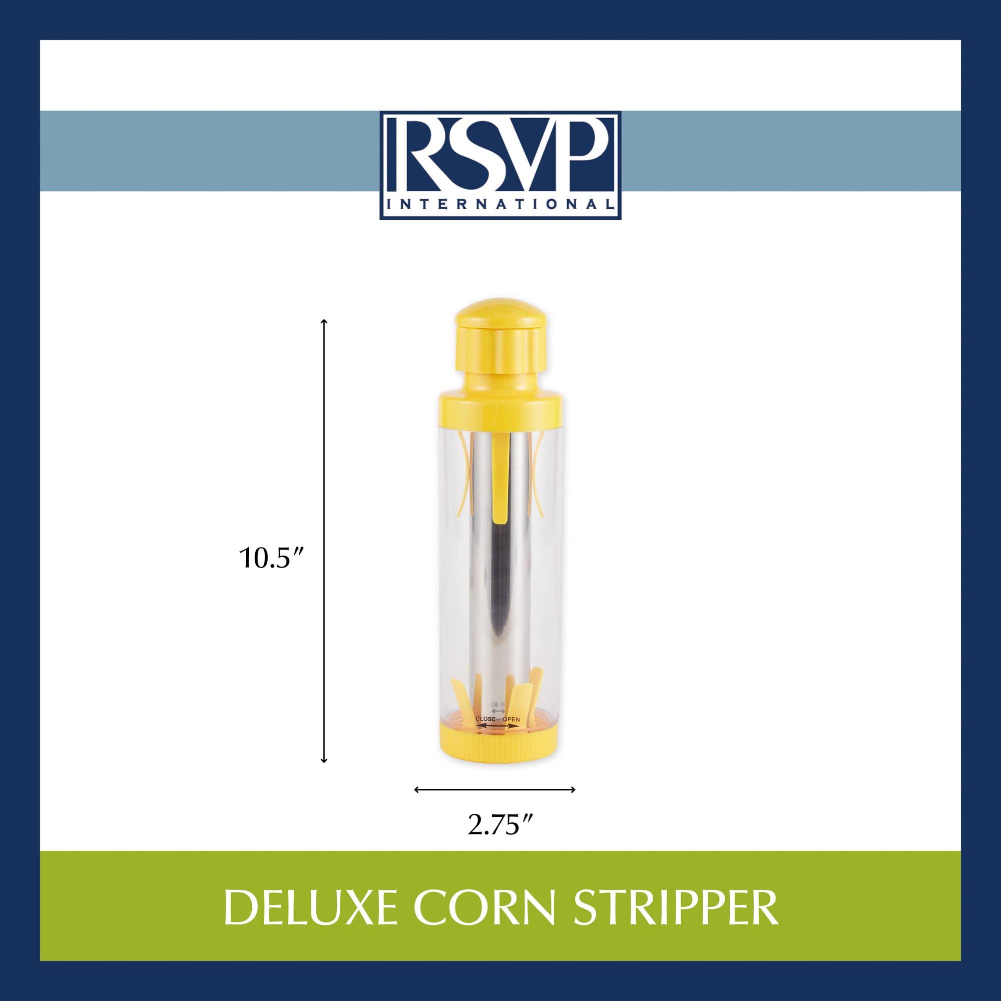 RSVP International label and materials showing food-safe construction benefit