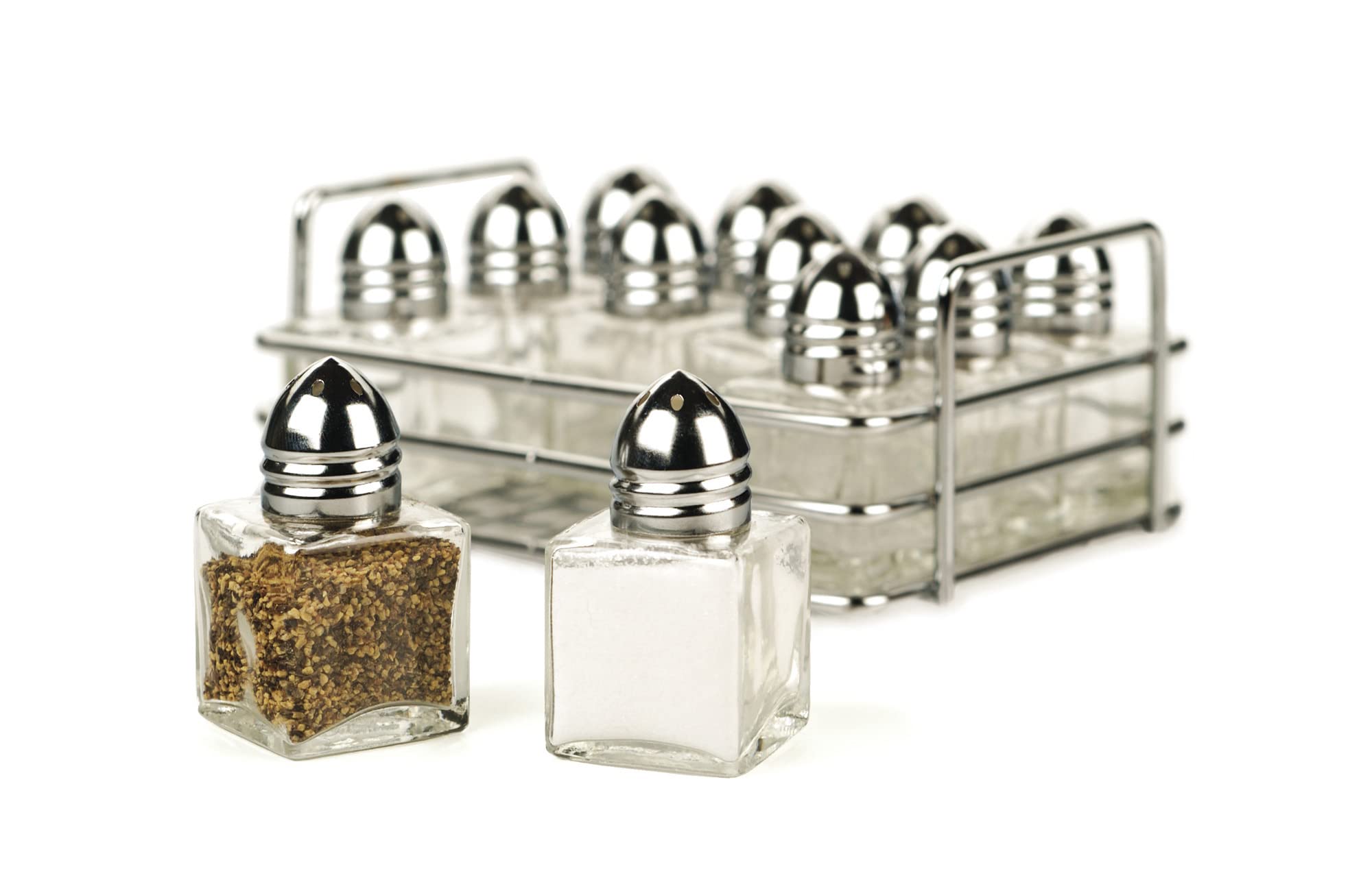 RSVP International metal lids detail showing dispensing holes and secure fit for controlled seasoning