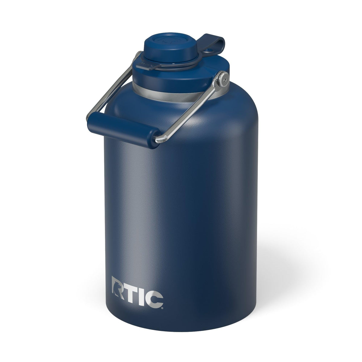RTIC Outback Jug front view navy showing capacity and durable finish