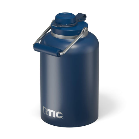 RTIC Outback Jug front view navy showing capacity and durable finish
