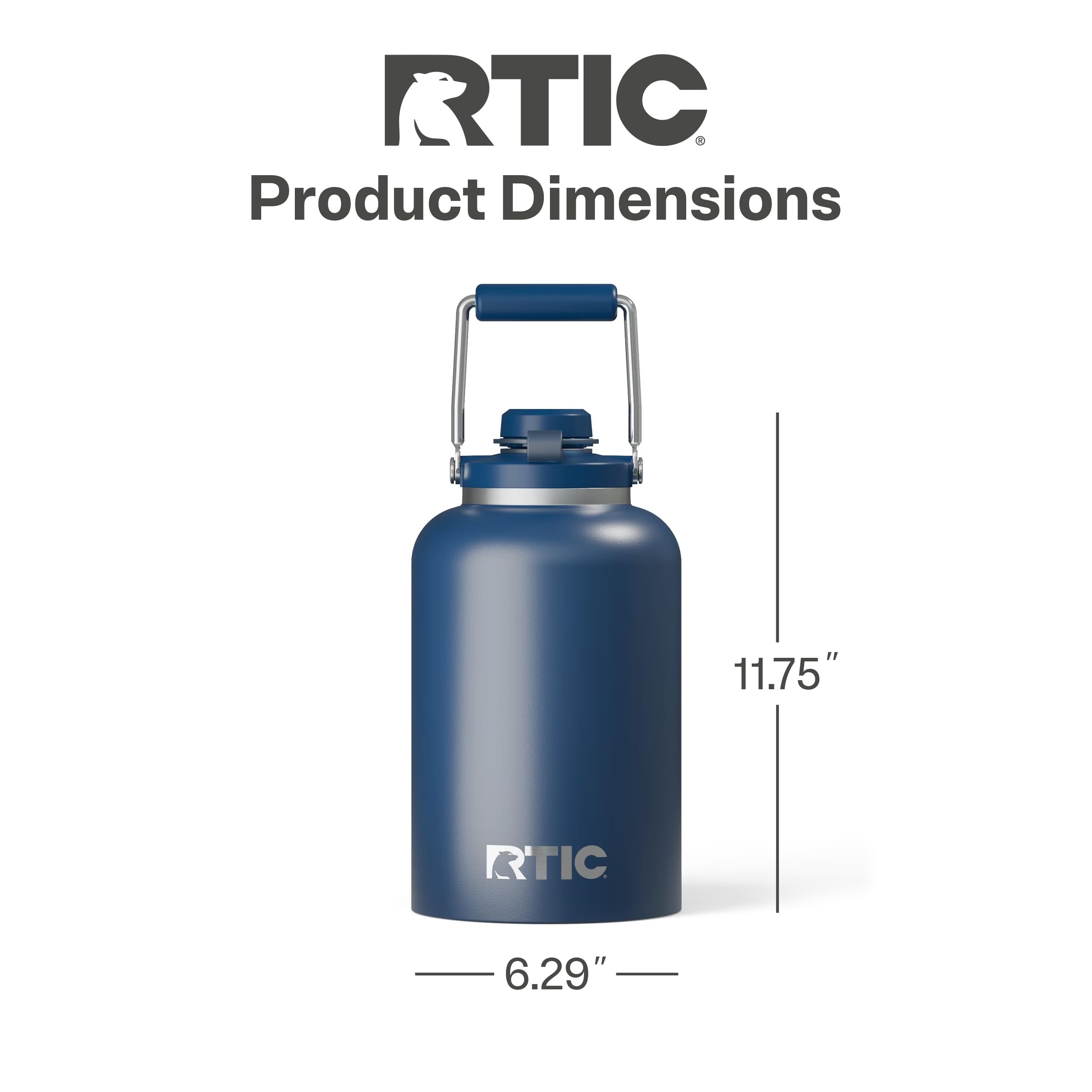 RTIC Outback Jug leak-proof lid and handle detail for easy transport