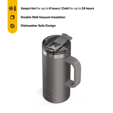 RTIC ceramic-lined interior close-up preserving beverage flavor and purity