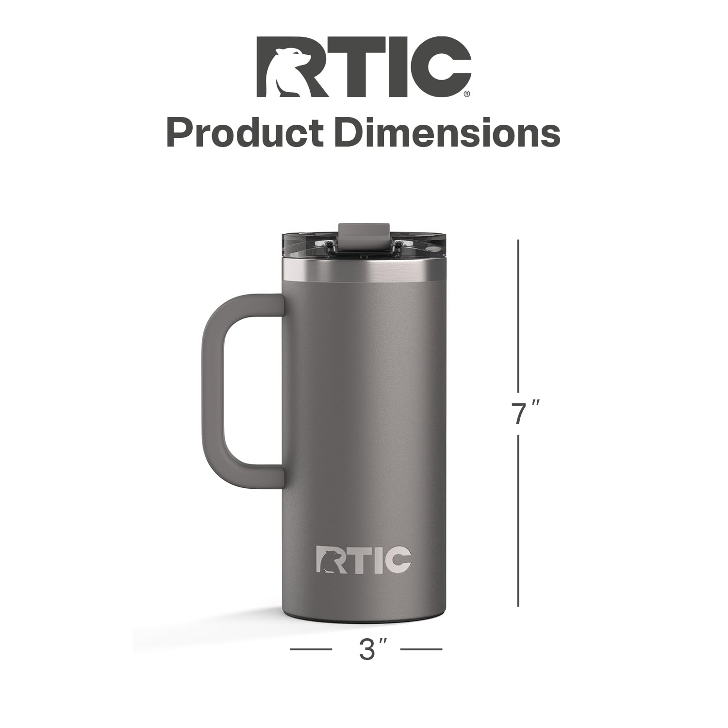 RTIC comfortable handle grip demonstrating easy one-handed carrying benefit