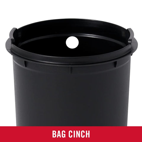Rubbermaid in bathroom setting illustrating discreet placement and space saving
