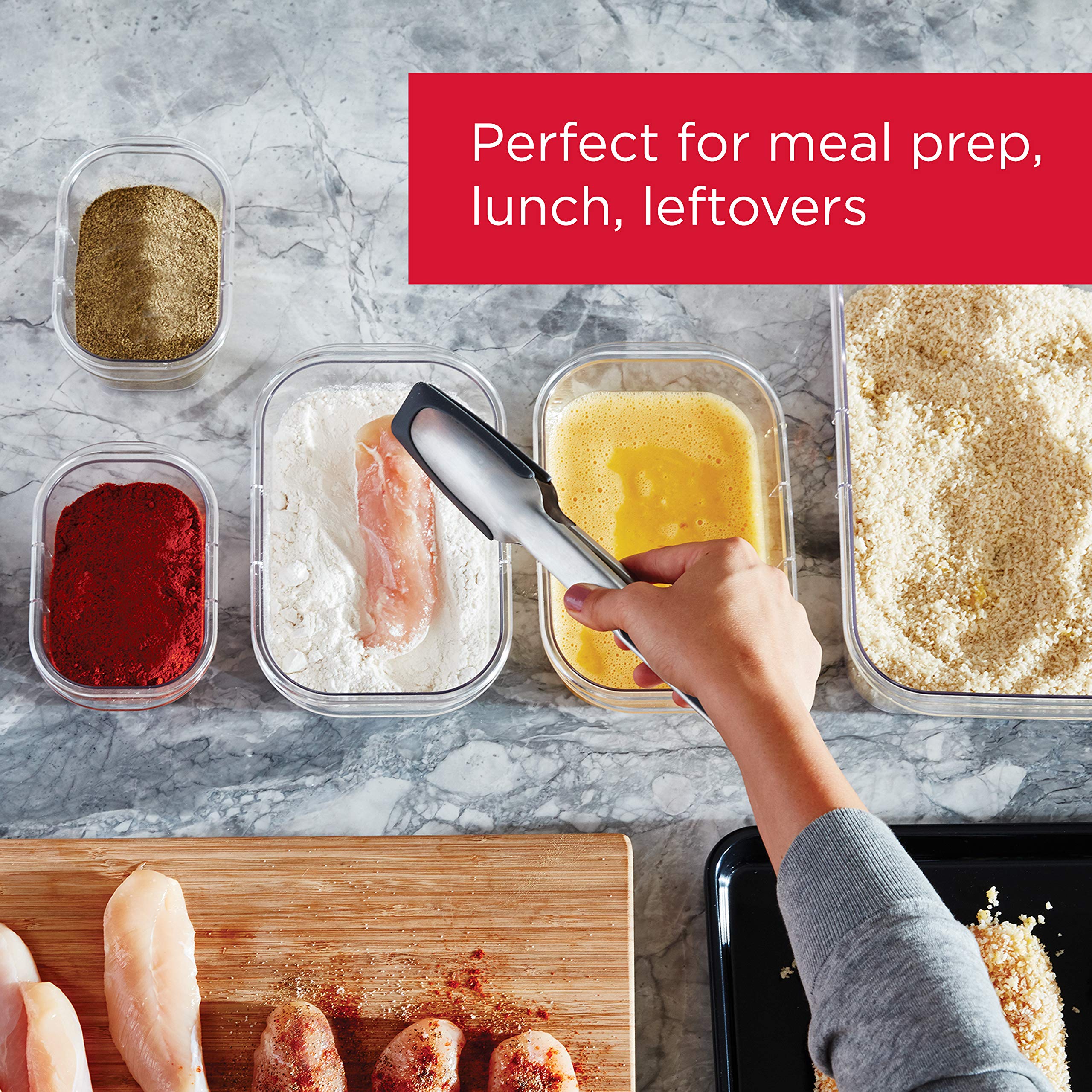 Rubbermaid Brilliance showing 360-degree clarity so you can identify meals quickly and easily