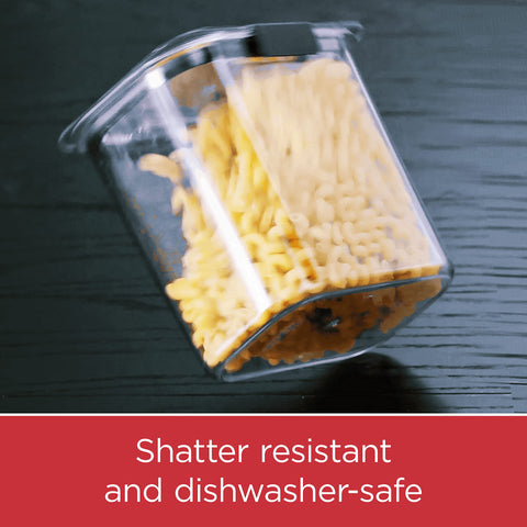 Rubbermaid containers loaded in dishwasher for convenient cleaning benefit