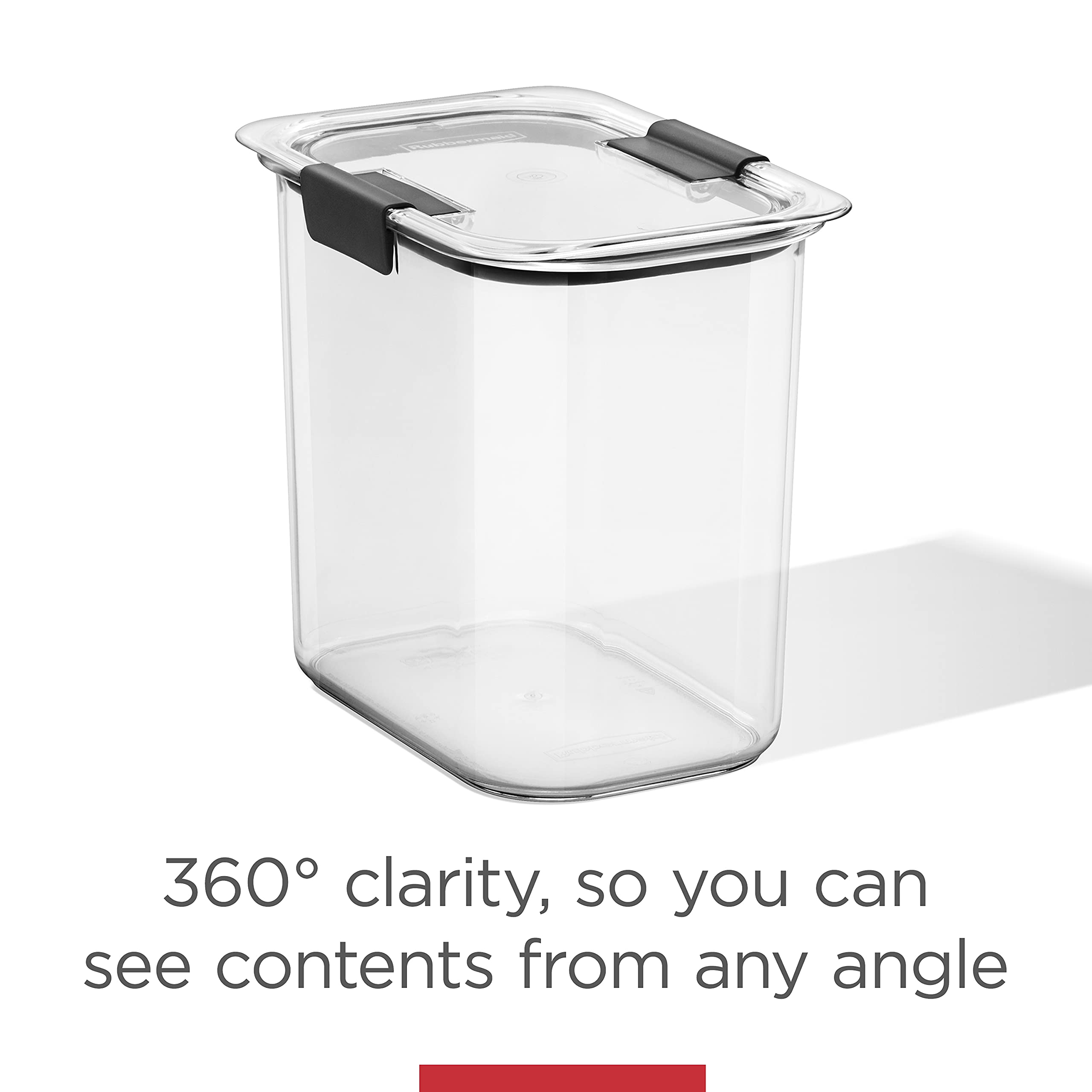 Rubbermaid container in freezer showing safe cold storage and durability