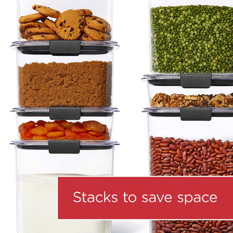 Rubbermaid open container with visible latch detail for secure locking benefit
