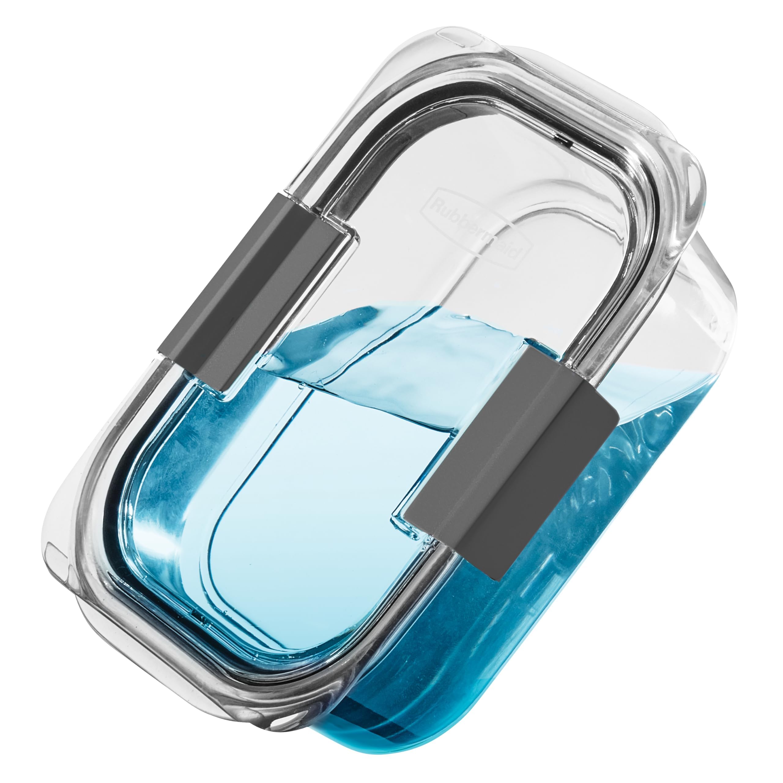 Rubbermaid Brilliance stacked in fridge demonstrating space saving organization benefit