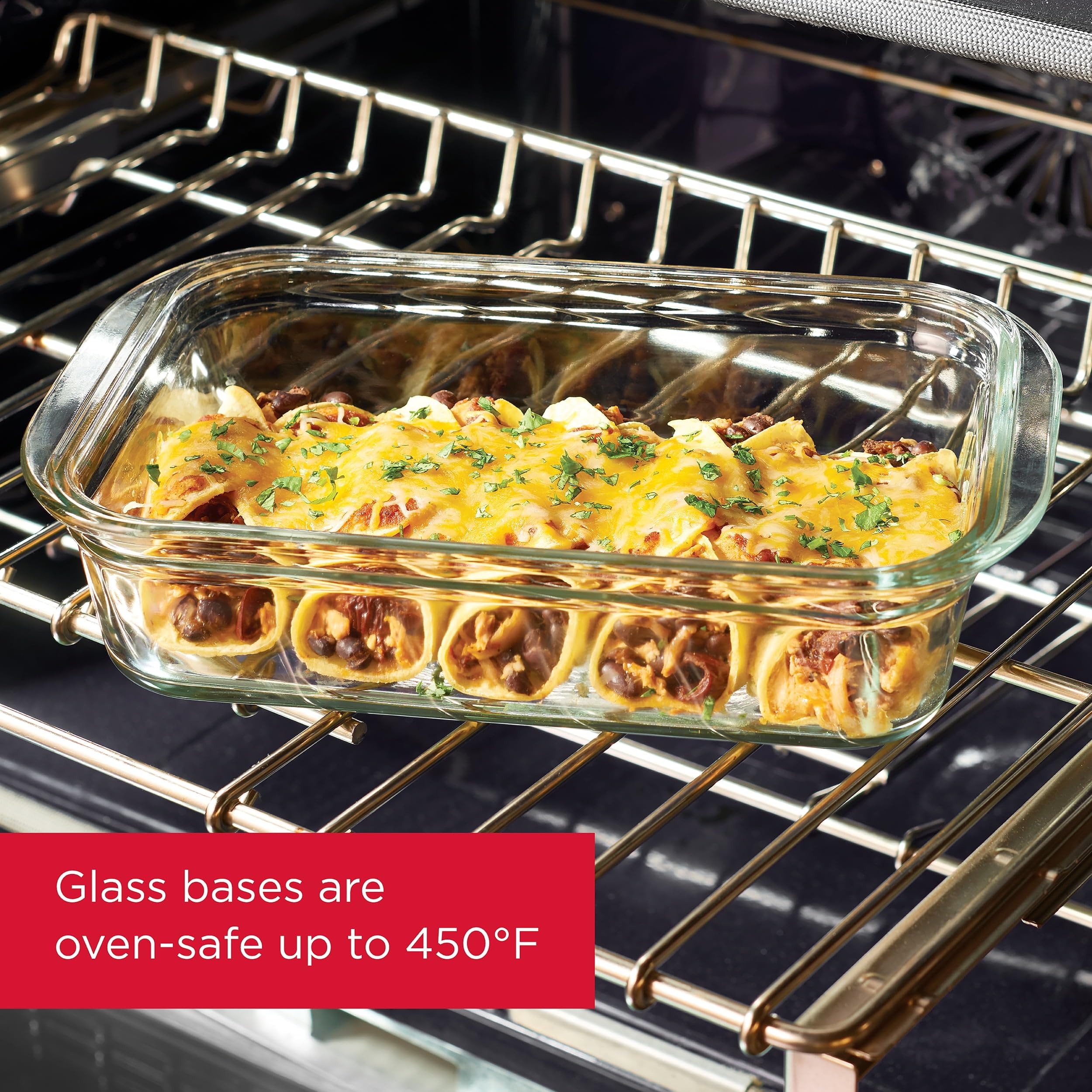 Rubbermaid Brilliance stacked containers illustrating space-saving modular organization
