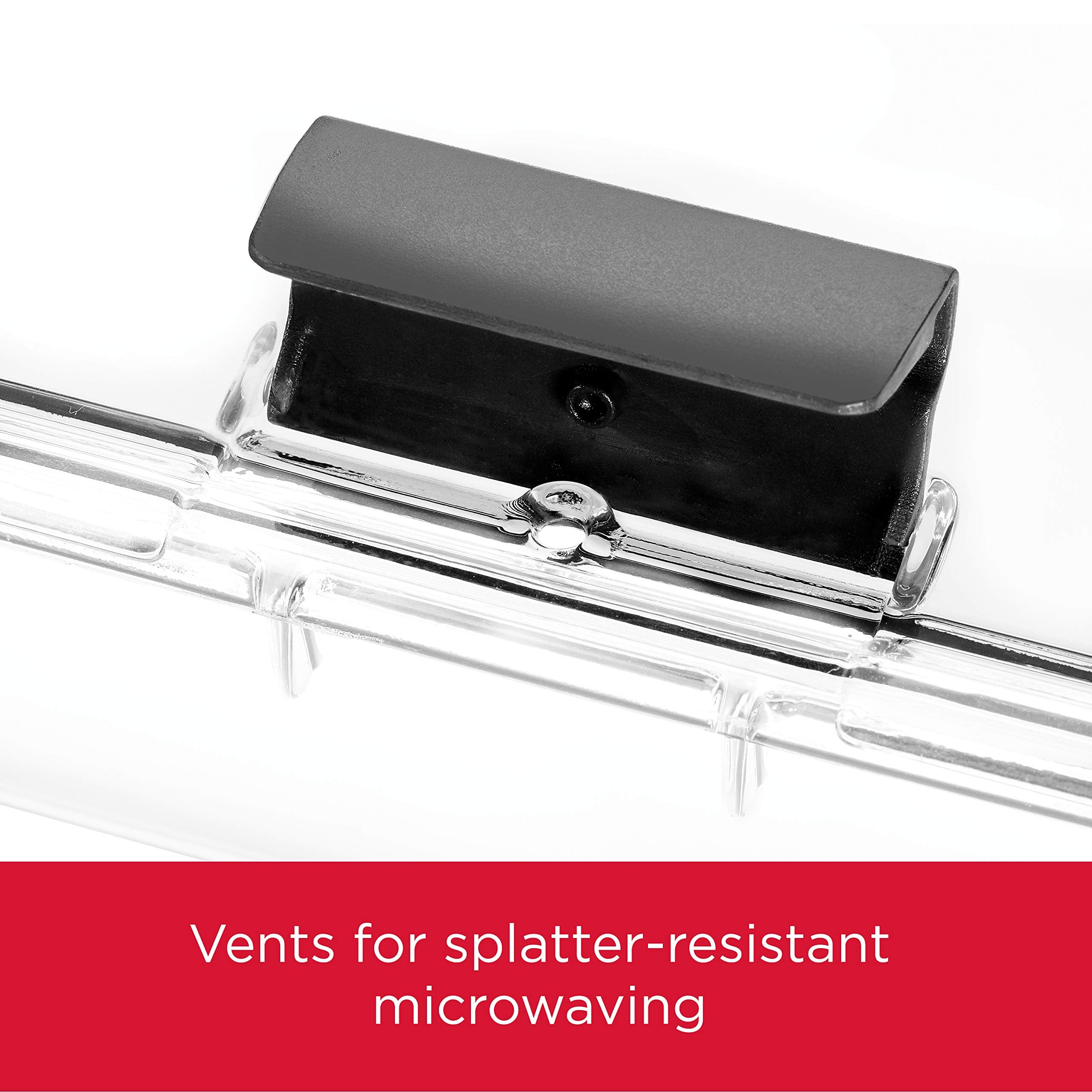 Rubbermaid Brilliance silicone gasket detail illustrating airtight seal that prevents leaks and odors