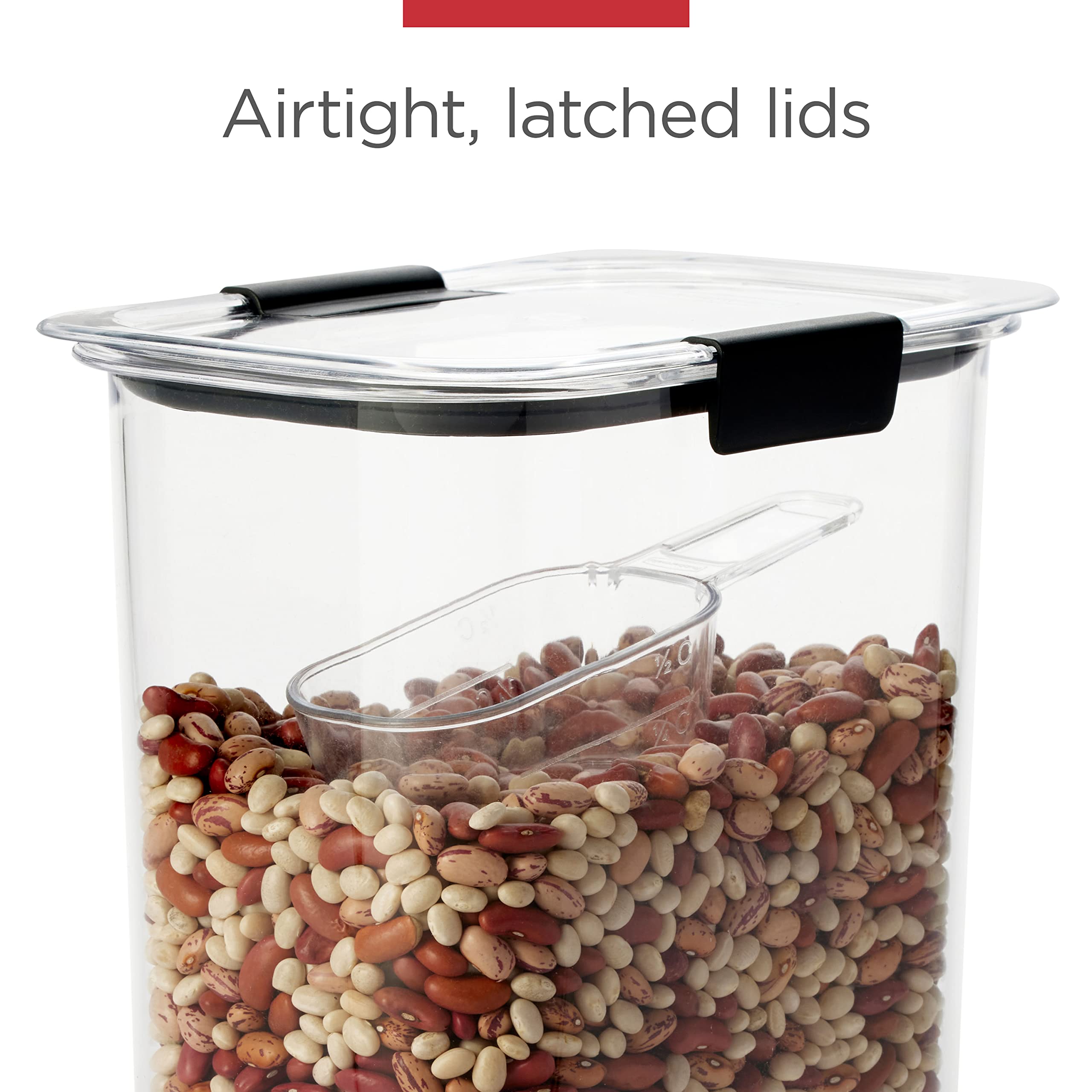 Rubbermaid Brilliance Tritan close-up highlighting shatter-resistant, stain-resistant material