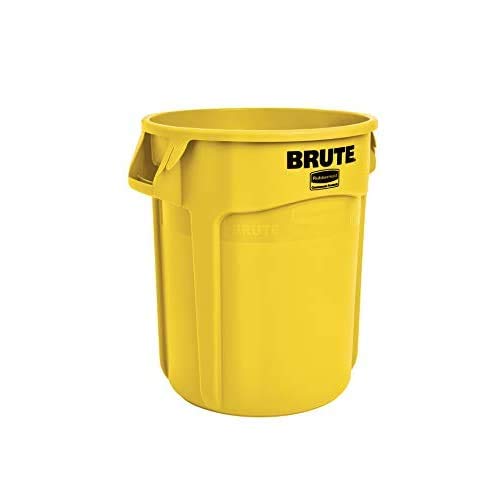 Rubbermaid Commercial BRUTE in use on a landscaping jobsite for heavy-duty performance