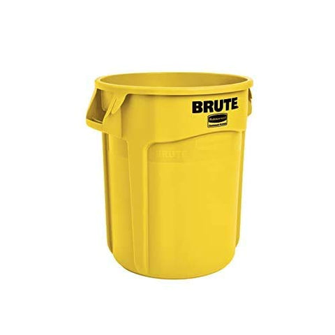 Rubbermaid Commercial BRUTE in use on a landscaping jobsite for heavy-duty performance