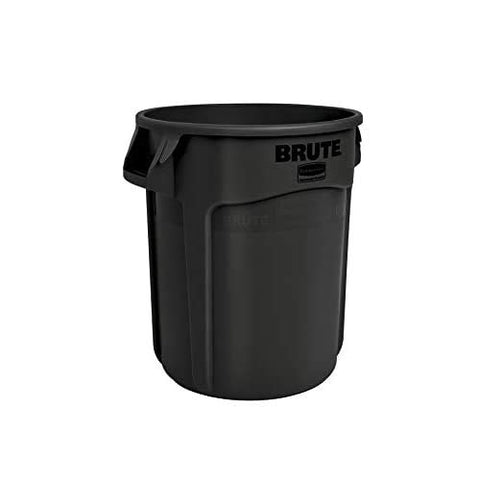 Rubbermaid BRUTE compliance label showing NSF and USDA listings for regulated food areas