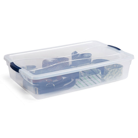 Rubbermaid clear wall showing contents for quick identification benefit