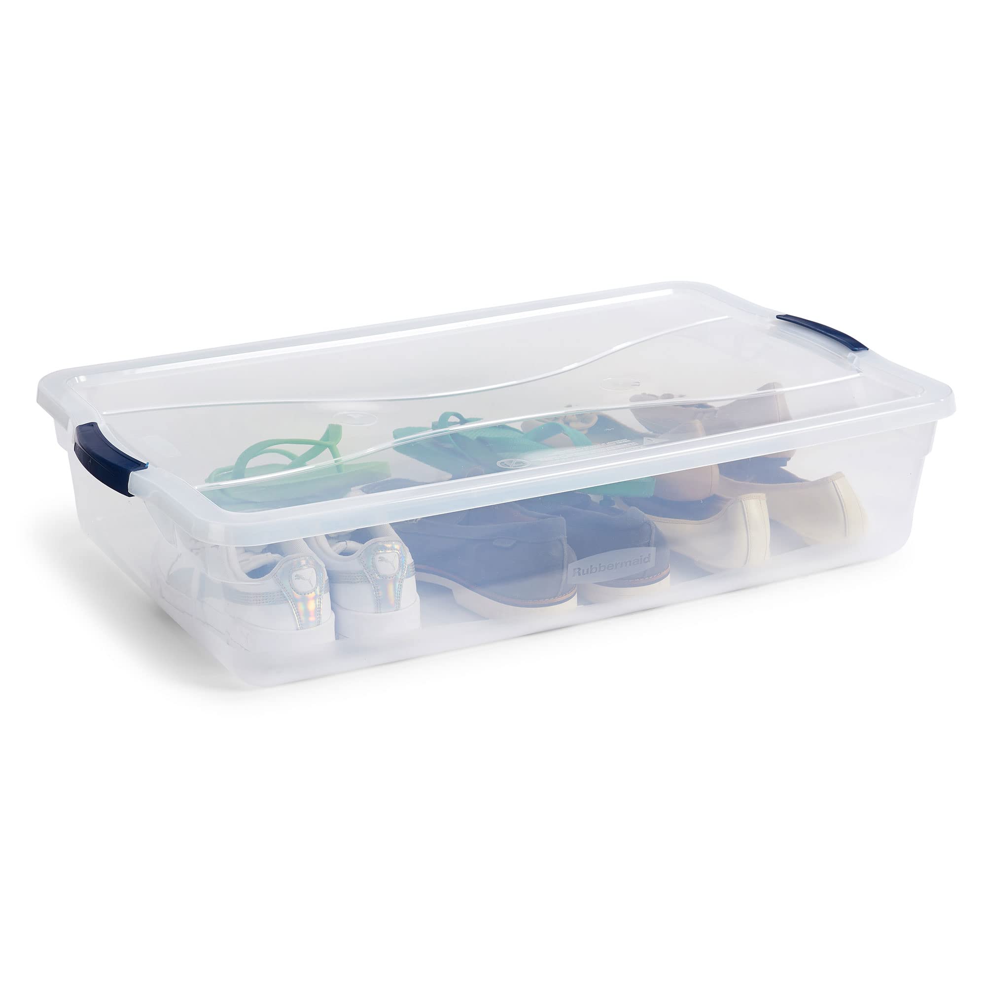 Rubbermaid close-up of snap latch demonstrating secure closure benefit