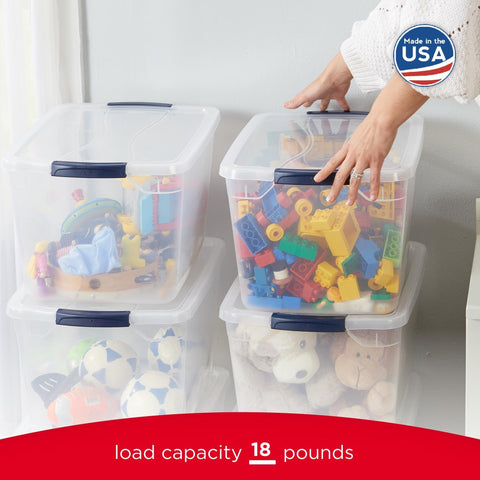 Rubbermaid Cleverstore in laundry room organizing linens for faster access