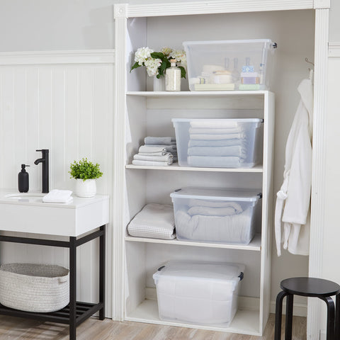 Rubbermaid label and dimensions close-up for quick sizing benefit