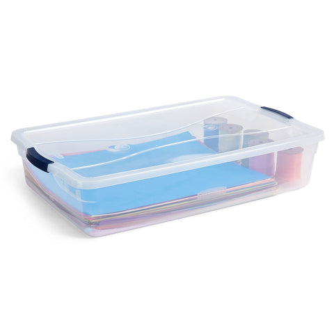 Rubbermaid top lid detail highlighting recessed design for stable stacking benefit