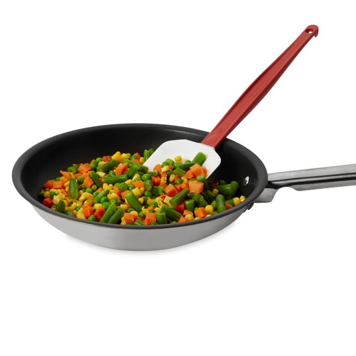 Rubbermaid Commercial handle hung on hook showing convenient storage and quick access
