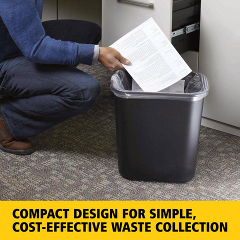 Rubbermaid Commercial tucked under a desk for space-saving organization