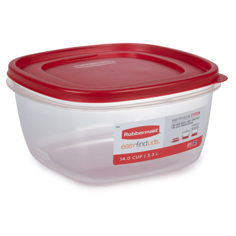 Rubbermaid clear base close-up highlighting Super-Clarified visibility benefit