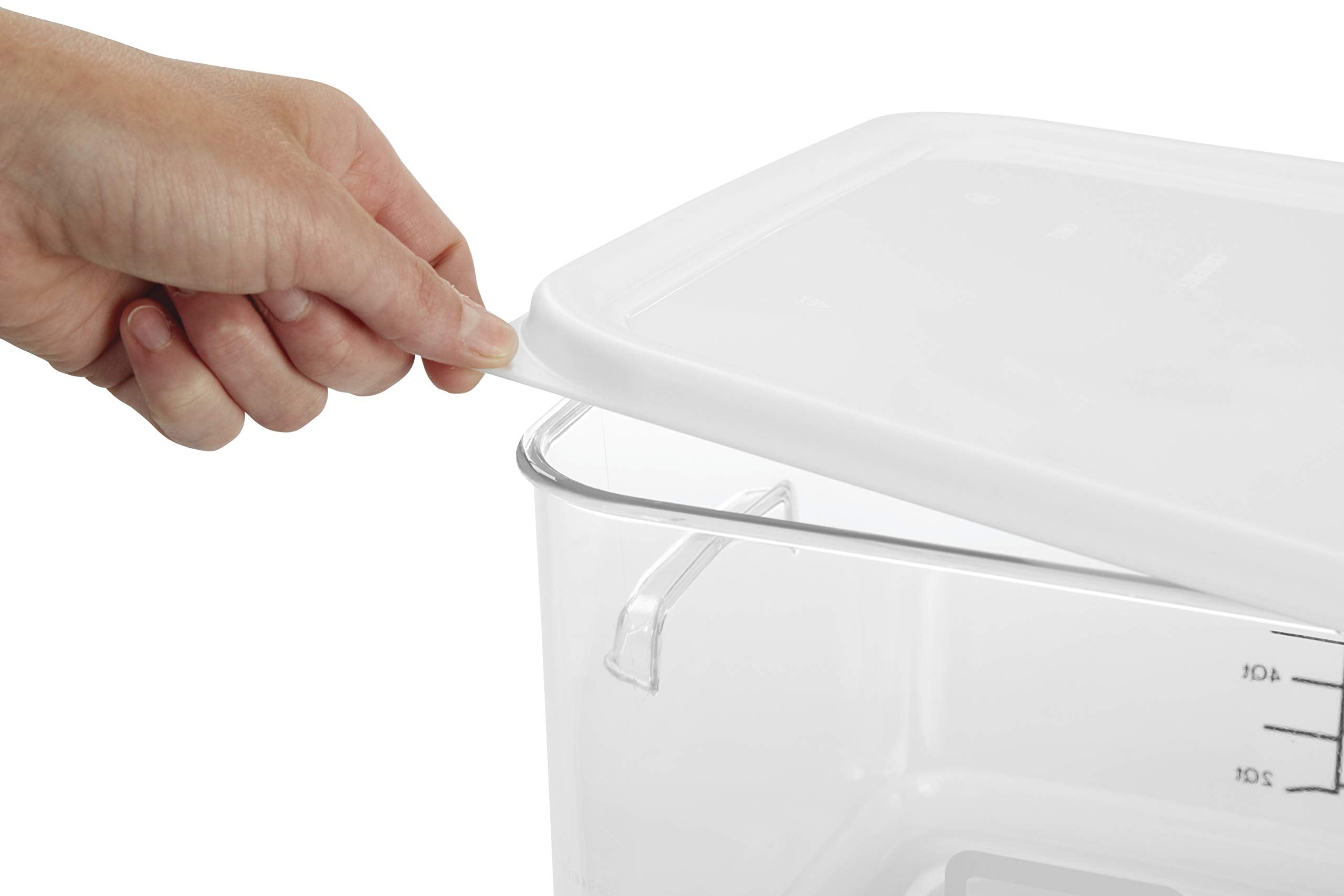 Rubbermaid handle and drain hole detail for safer washing and drying