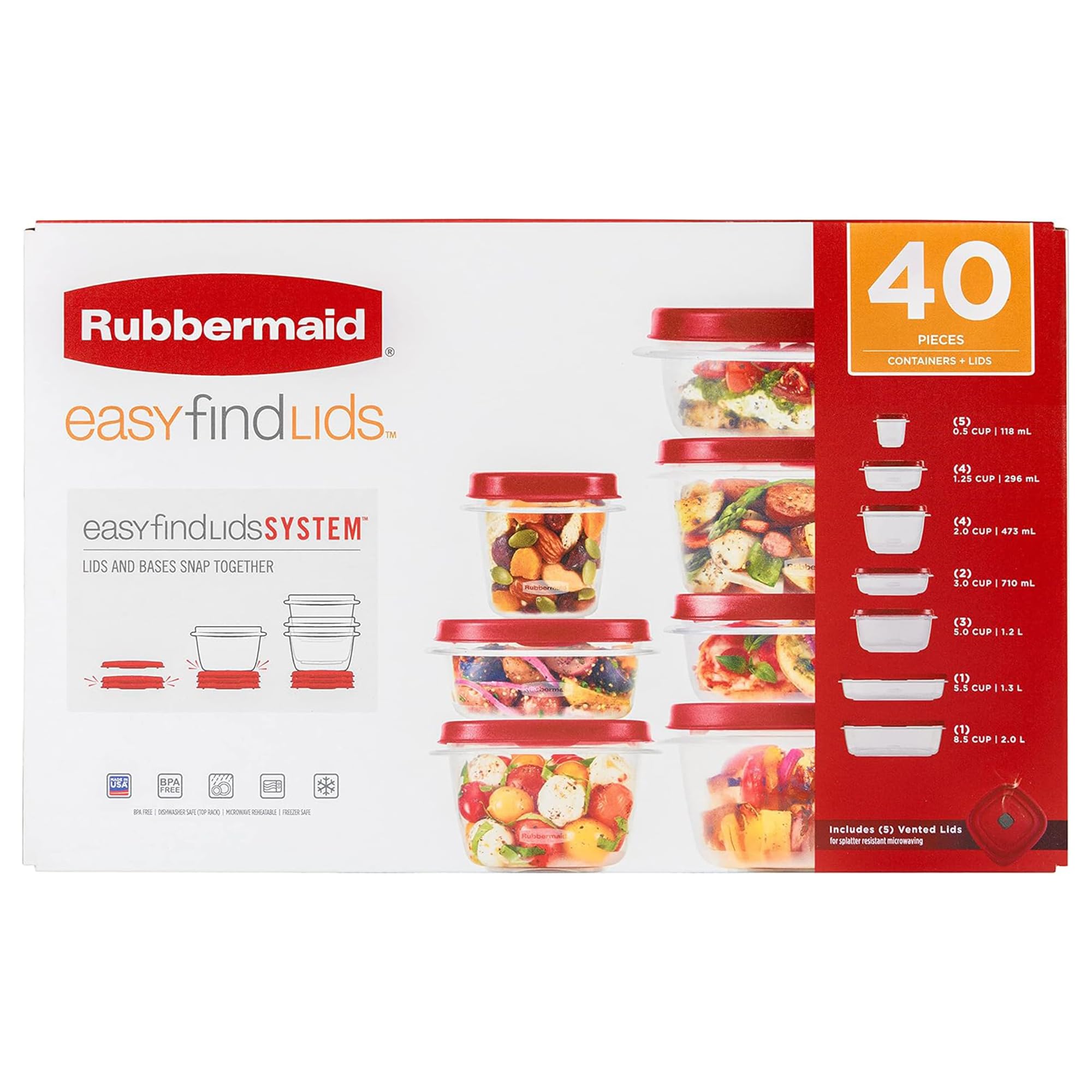 Rubbermaid container in microwave with vented lid reducing splatter while reheating