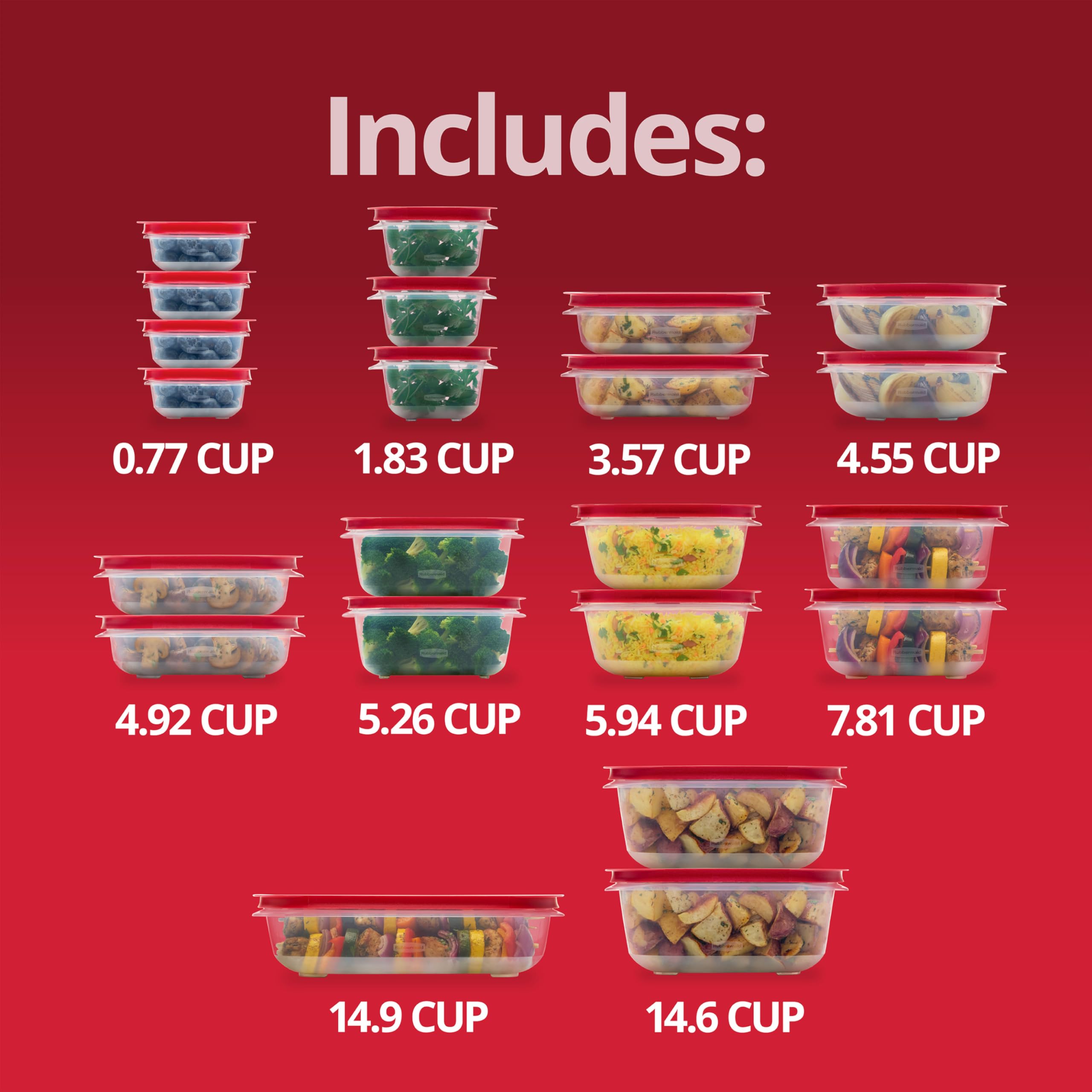 Rubbermaid set on kitchen table during meal prep illustrating convenient portioning