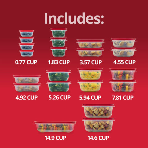 Rubbermaid set on kitchen table during meal prep illustrating convenient portioning
